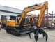 JH65 6 Ton Mini Excavator With 0.21m3 Bucket Capacity , ISO Crawler Excavator