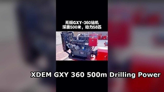 Hydrauliczna wiertnica rdzeniowa GXY 360 o głębokości 500 m