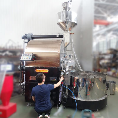 Roaster do kawy przemysłowy do użytku fabrycznego Maszyna do palenia kawy 50kg 60kg z sterowaniem PLC