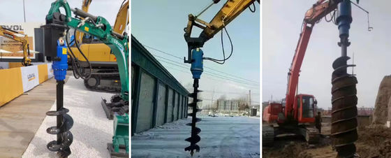 Nowy Excavator Attachment Rotary Drill Auger Drill Standard Diameter For Wholesale Excavator Market