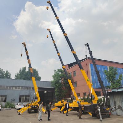 Sprzęt budowlany Teleskopowy wiatr 1-8 ton Żurawie pająkowe Elektryczna podwójna moc
