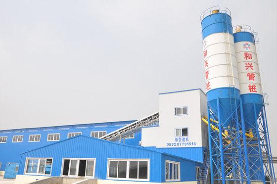 Wysokiej wydajności HZS60 60M3H 110kw Betonowa fabryka bateryjna Centralna fabryka betonowa z mieszarką