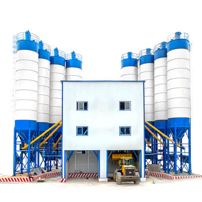 Wysokiej wydajności HZS60 60M3H 110kw Betonowa fabryka bateryjna Centralna fabryka betonowa z mieszarką