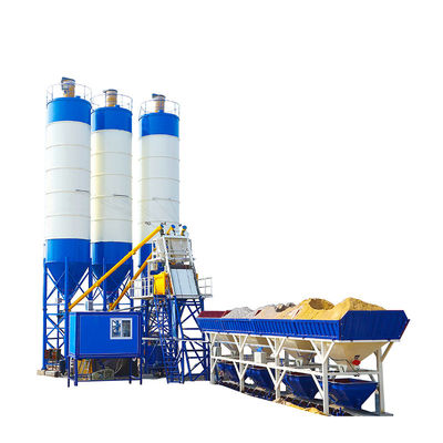 Wysokiej wydajności HZS60 60M3H 110kw Betonowa fabryka bateryjna Centralna fabryka betonowa z mieszarką