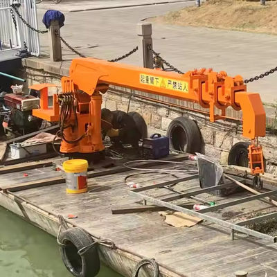 XDEM Pływające żurawie Teleskopowe żurawki hydrauliczne stałe dla statków i łodzi rybackich z doku