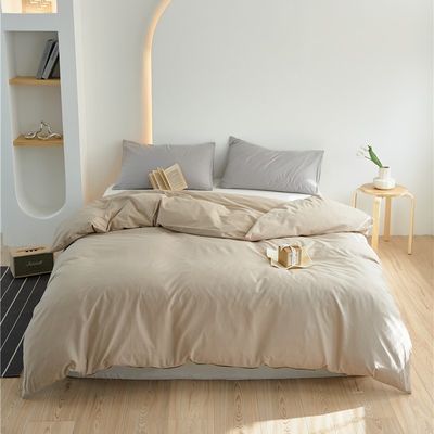 Masywny beżowy 100% bawełniany pokrywka kołyska pościel zestaw czystego bawełny łóżko prześciel poduszka