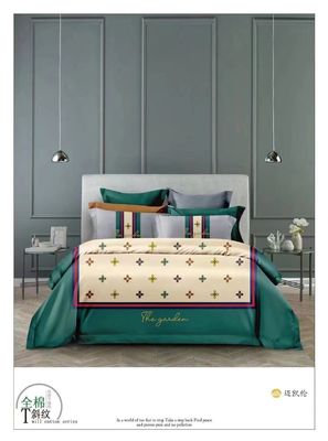 Trendy Design 100% Długie Bawełna Reaktywny Druk Zastosować Pościel Zestaw Domowy Tekstil