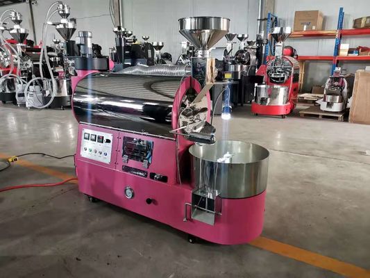 220V 3kg 6kg Maszyna do palenia kawy Podwójna ściana bęben ze stali nierdzewnej Darmowy dodanie miernika powietrza / Bluetooth Połączyć Artisana Rekord krzywa