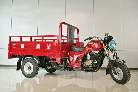 Trójkołowy ciągnik ładunkowy otwarty Tuc Tuc Truck z 300cc silnikami benzynowymi Motocykl trójkołowy