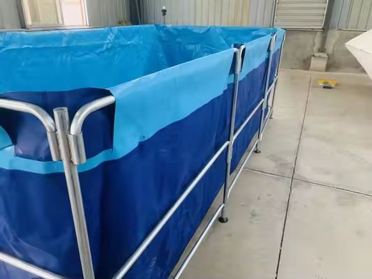 XDEM Rolnictwo Składane zbiorniki kwadratowe z PVC Tarpaulin Culture Square Fish Pond Formularny prostokąt dla hodowli ryb
