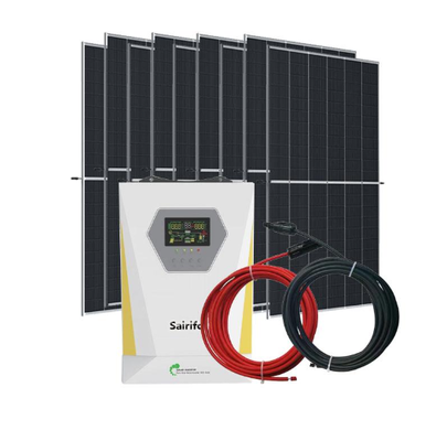 Galwanizowana ramka Kompletny system energii słonecznej 300W-20KW Wysoka wydajność 15%-22% Sprzęt fotowoltaiczny poza siecią dla domowych i rolniczych źródeł energii