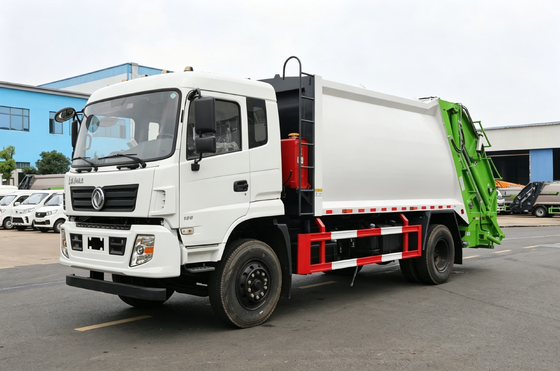 12m³ XDEM Dongfeng D9 Śmieciarka z tylnym załadunkiem i zgniatarką