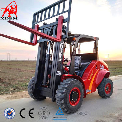 3,5t 4WD Rough Terrain Forklift Logistics Maszyny Mały terenowy wózek widłowy
