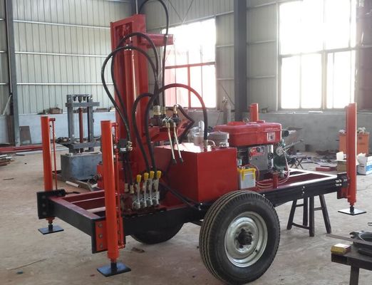 210m Przenośna hydrauliczna wiertarka do studni wodnych z prędkością obrotową 150r / min