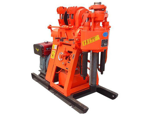 Przenośna XY-1A-4H Geologiczna platforma wiertnicza 150m Hydraulic Feed Rock Coring Machine Zintegrowany silnik wysokoprężny pompa błota do badań budowlanych górskich i płaskich